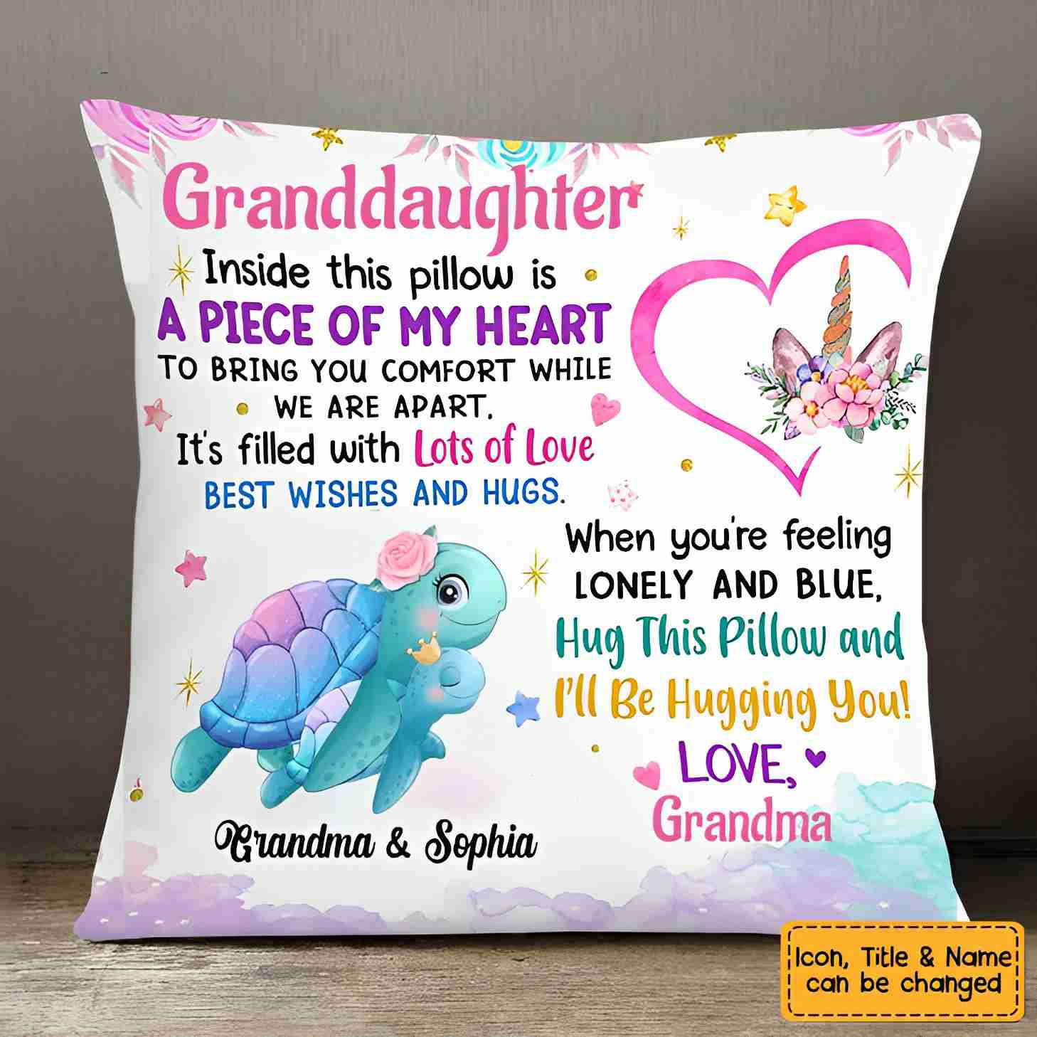 Personalized Gift For Grandson Baby Shark Hug This Pillow 27887