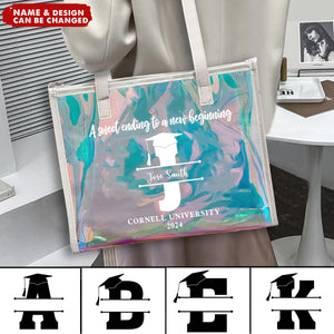 Graduation Gift For Girl A Sweet Ending - Personalized Holographic Tote