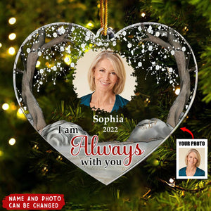 We're Always With You - Personalized Memorial Acrylic Ornament