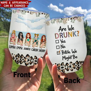 Love You To The Beach And Back - Leopard Version - Personalized Wine Tumbler