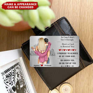 Anniversary Reminder Card For Couples, Him, Her - Personalized Wallet Card