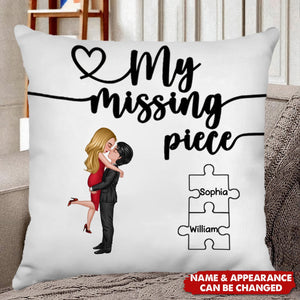 My Missing Piece Occupation Couple- Personalized Pillow, Valentine's Day Gift For Couple