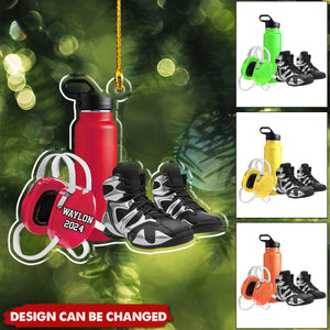 Personalized Protective Gear In Sports Christmas Ornament - Christmas Gift For Wrestler