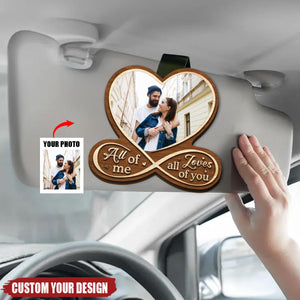 Custom Photo Drive Safe, I Love You - Personalized Car Visor Clip, Christmas Gift For Husband Wife, Anniversary