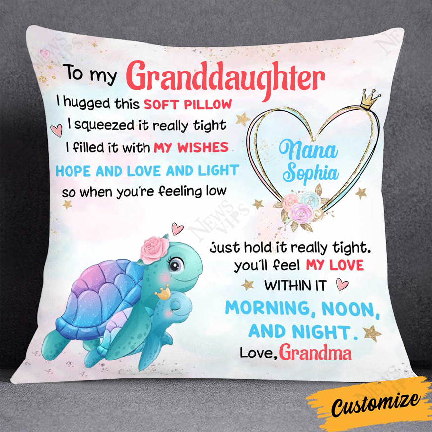 Personalized Gift For Grandson Baby Shark Hug This Pillow 27887