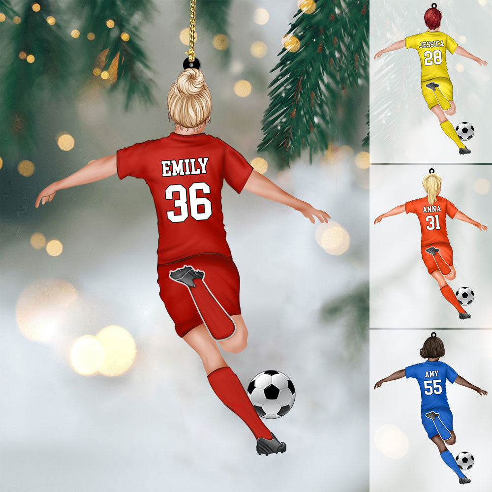 Personalized Sports Christmas Ornaments - Soccer Jersey