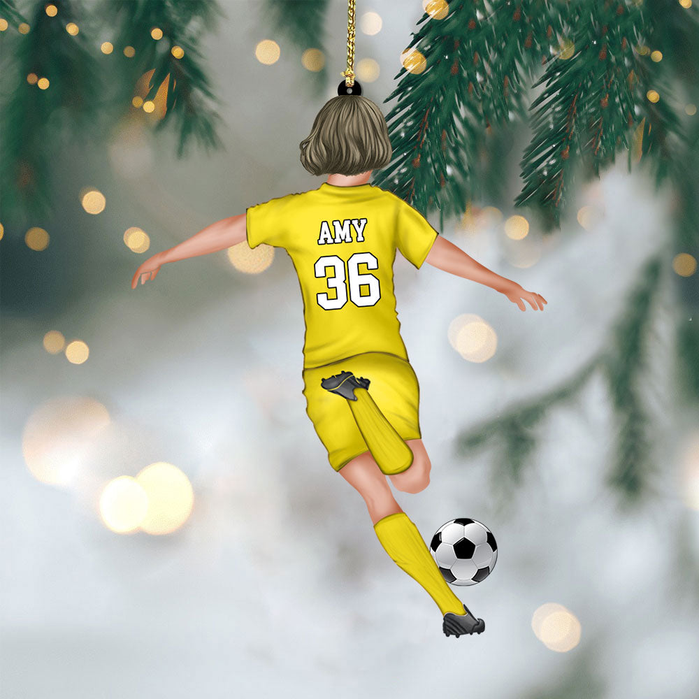 Personalized Sports Christmas Ornaments - Soccer Jersey